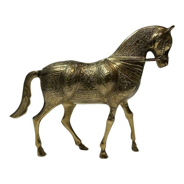 Antique Brass Sculpture, Brass Horse Elephant Camel Home n Ofice Decor 14
