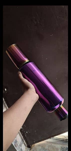 hks exhaust new edition purple color 1