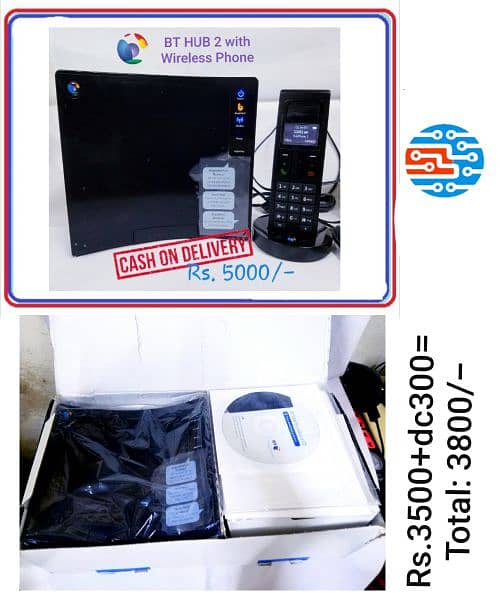 Dual Handset PTCL Landline Digital Cordless phone/Wireless telephone. 2