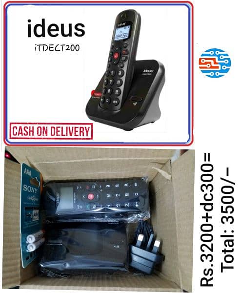 PTCL Landline Digital Cordless/Wireless Telephone with Answer Machine. 4