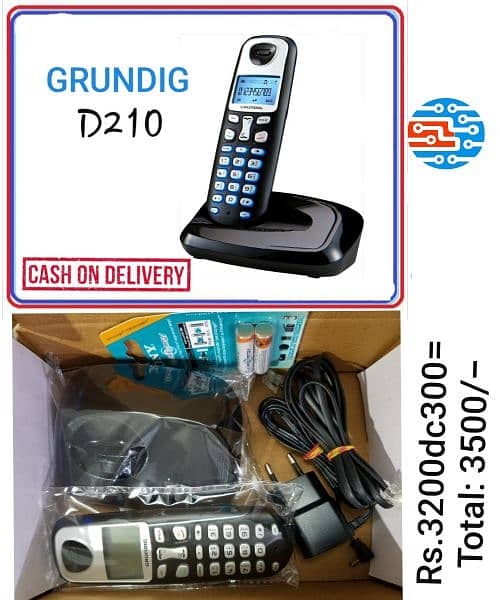 PTCL Landline Digital Cordless/Wireless Telephone with Answer Machine. 6