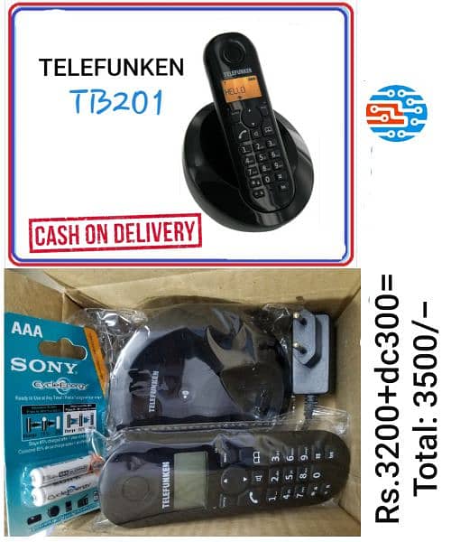 PTCL Landline Digital Cordless/Wireless Telephone with Answer Machine. 7