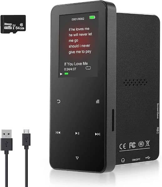 Vicloon MP3 Player Bluetooth 4.2, Digital Audio Player Hi-Fi 3