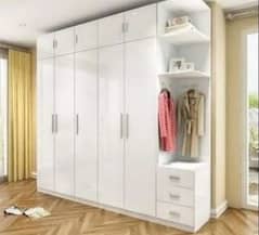 wardrobe and kitchen cabinet