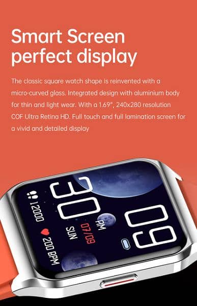 H60 Pro Smart Watch Body Temperature Heart Rate Sleep Monitoring 1