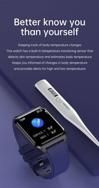 H60 Pro Smart Watch Body Temperature Heart Rate Sleep Monitoring 2