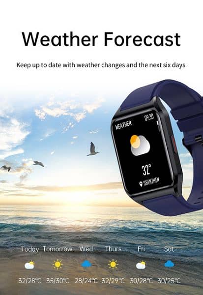 H60 Pro Smart Watch Body Temperature Heart Rate Sleep Monitoring 4