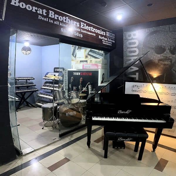 Boorat Brothers Electronics 
Pakistan biggest piano shop 1