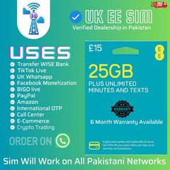 UK-SIM cards for TIKTOK live