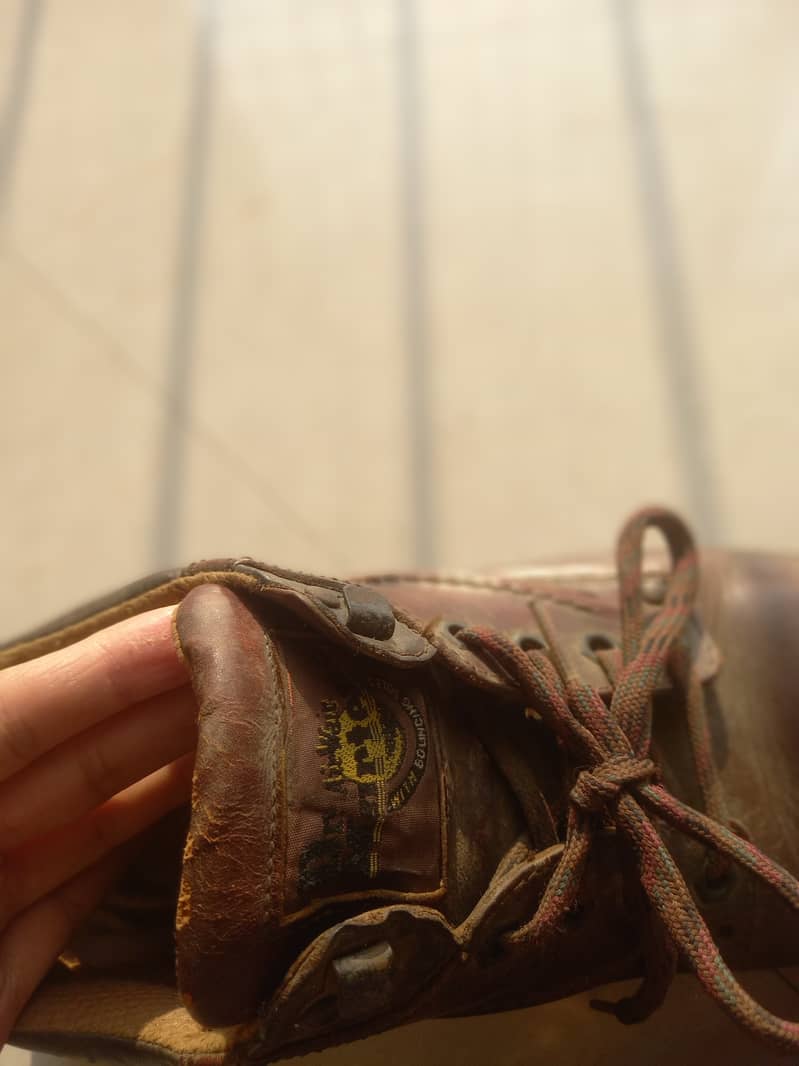 Brown leather Vintage Dr Martins shoes 1