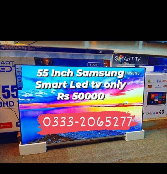 Sale offer 55 inch Samsung Smart Led tv Android wifi brand new tv 1