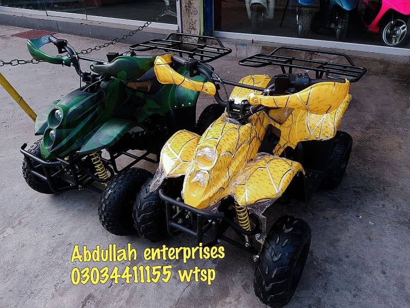 new stock 70cc 110cc 125cc 150cc 250cc atv quad  delivery all Pakistan 12