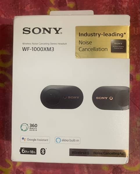 Sony WF-1000XM3 Wireless Earbuds (ANC) 0