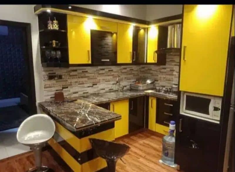 kitchen cabinet and granite 9