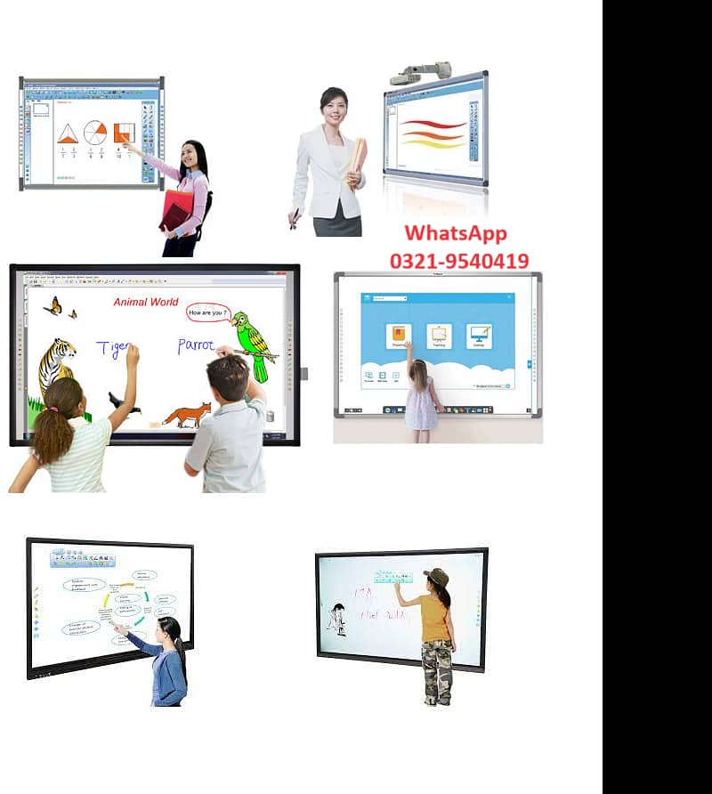 Smart Board, Interactive Touch LED, Digital Board, Flat Panel Screen 10