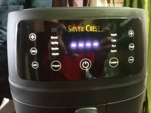 New) Silver Crest 2400-Watt Large Capacity Digital Air Fryer - 8.0L 9