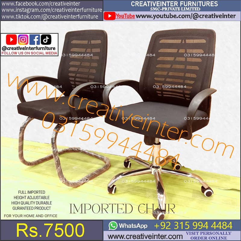 Office chair table study desk guest sofa visitor meeting mesh executiv 9