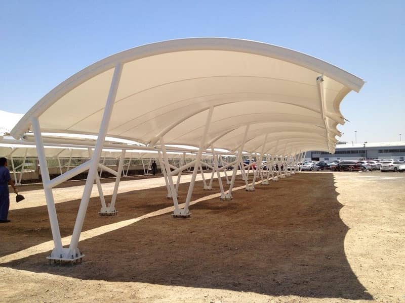 car parking shade\car shed\Fiber Shades\Tensile Shades 8