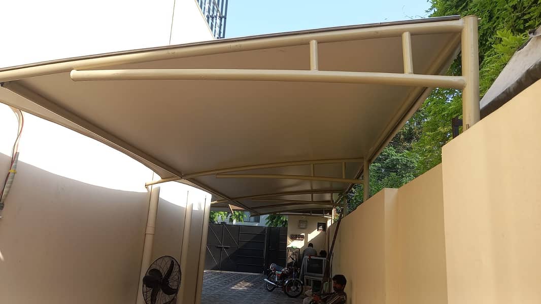 car parking shade\car shed\Fiber Shades\Tensile Shades 16