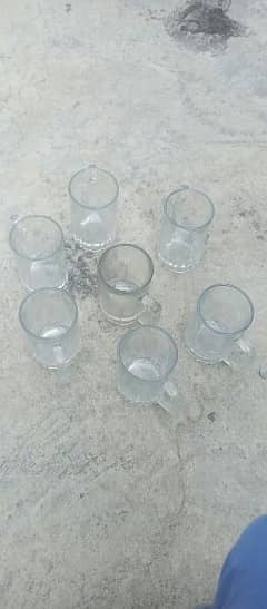 7 Milk shake glasses urgent for sale 0