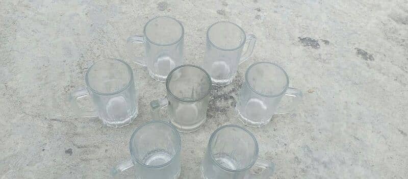 7 Milk shake glasses urgent for sale 2