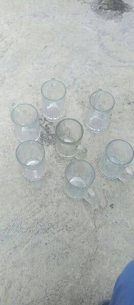 7 Milk shake glasses urgent for sale 3