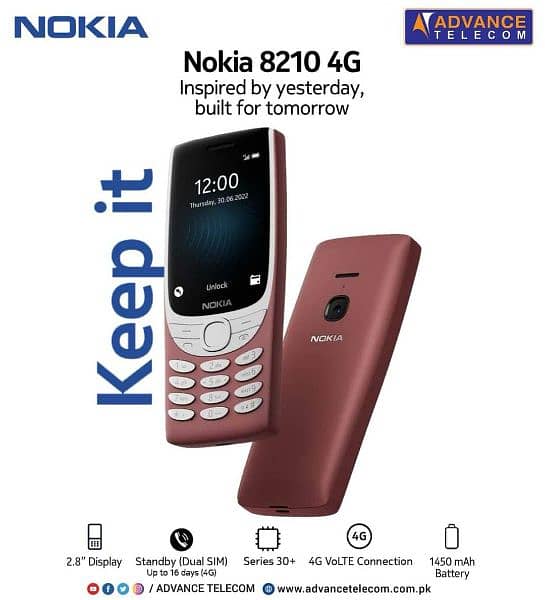 NOKIA 8210 4G ADVANCE TELECOM. All models 0