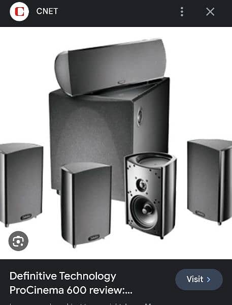Definitive Technology Pro Cinema 600 Home theater speaker (JBL Bose) 7