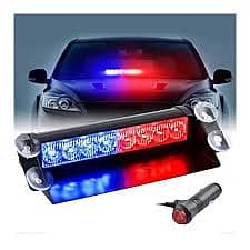 Police lights dashboard 8 led 3