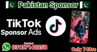 Tiktok ad Sponsor Pakistan