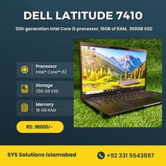 Dell Latitude 7410 Laptop, Corei5 10th 0