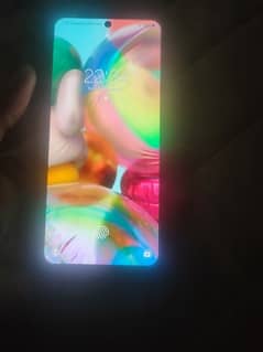 SAMSUNG A71  8GB RAM 128 GB MEMORY INDISPLAY FINGER LUSH CONDITION