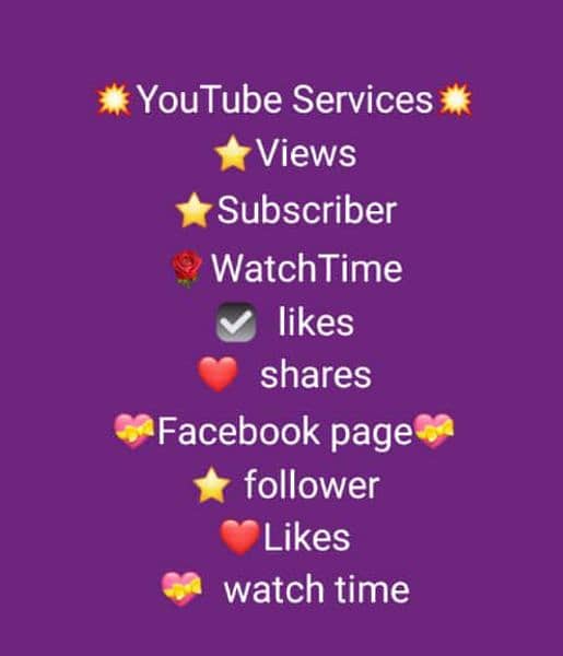 YouTube Subscribers and watchtime for All Social Services 2