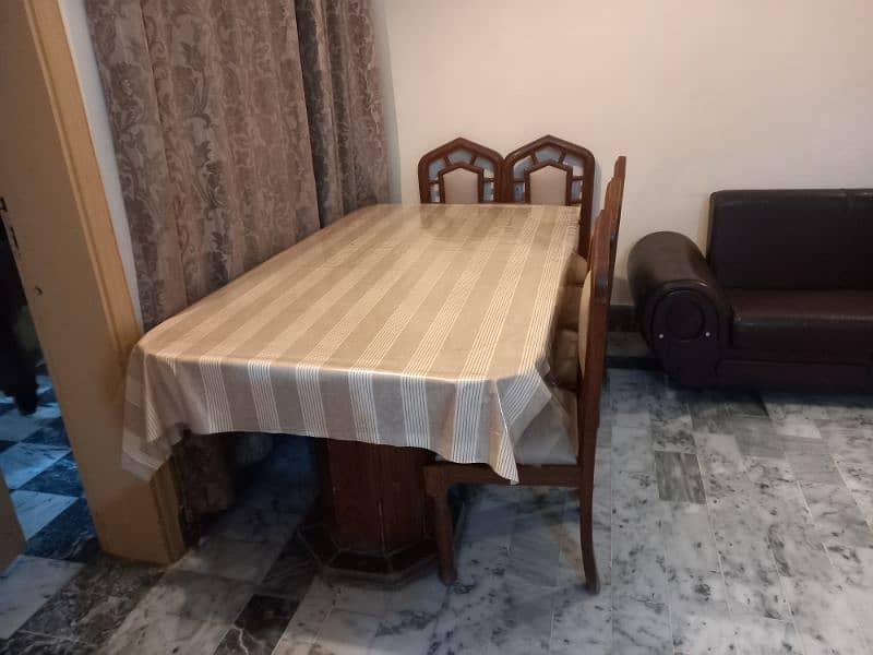 6 chairs wooden dining table 2