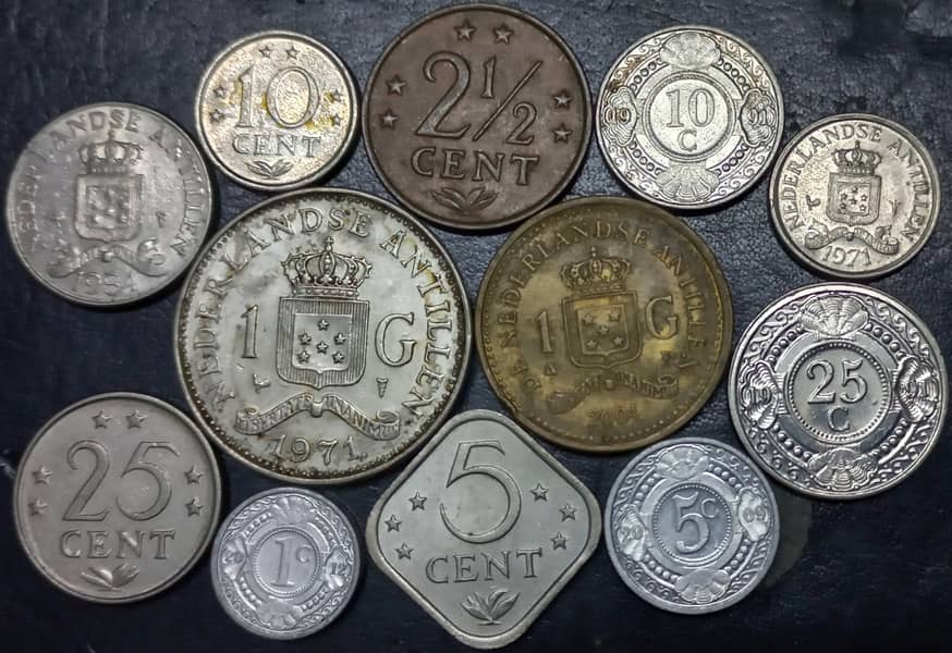 Caribbean Islands, USA Steel Pennies & Hole Rare Coins 2