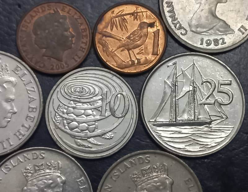 Caribbean Islands, USA Steel Pennies & Hole Rare Coins 4