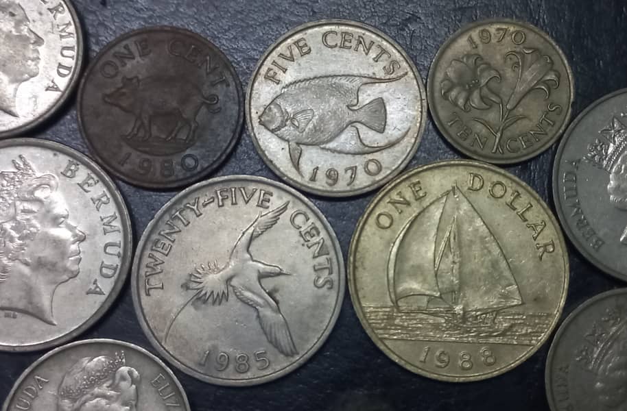 Caribbean Islands, USA Steel Pennies & Hole Rare Coins 5