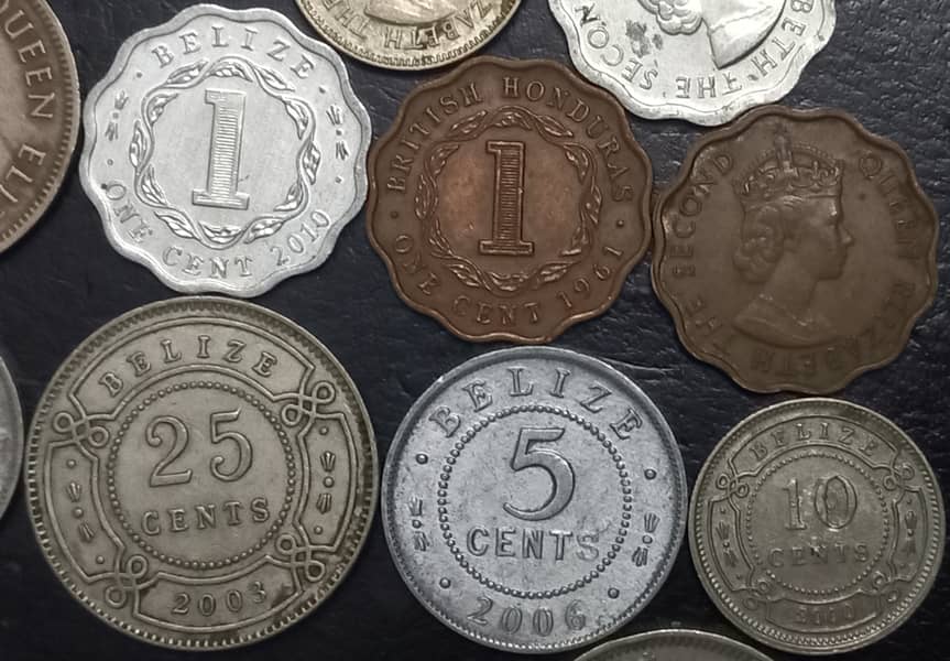 Caribbean Islands, USA Steel Pennies & Hole Rare Coins 6