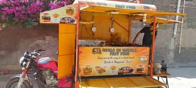 Food cart Loader ricshaw with kitchen cabin