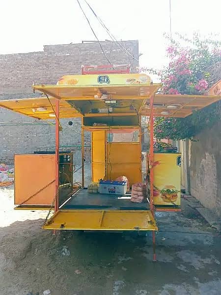 Food cart loader with kitchen &  loader body available new condition 6
