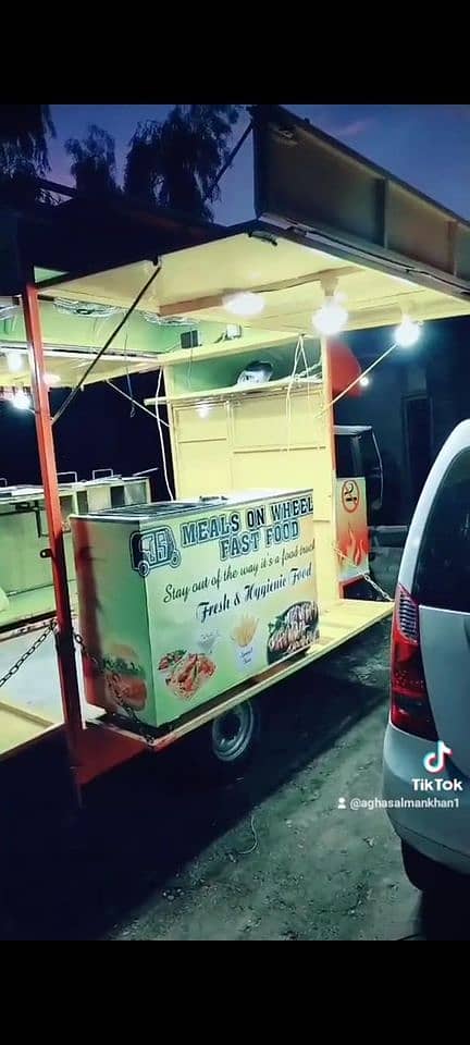 Food cart loader with kitchen &  loader body available new condition 7