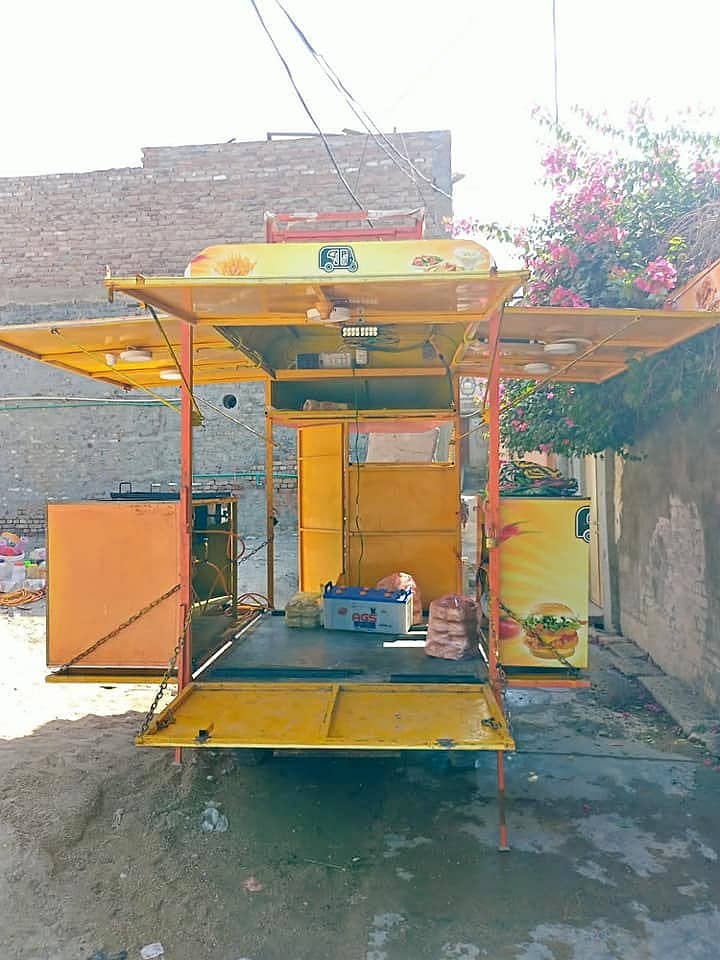 Food cart loader with kitchen &  loader body available new condition 11