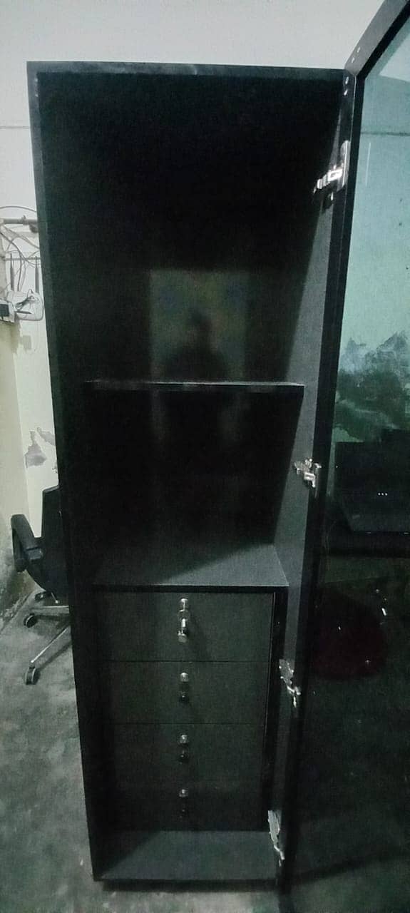 Premium Glass Storage Cabinet For Computer Accessories 4