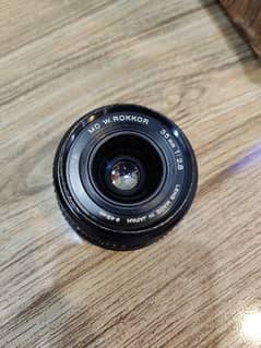 Minolta w rokkor 35mm 2.8 vintage camera lens