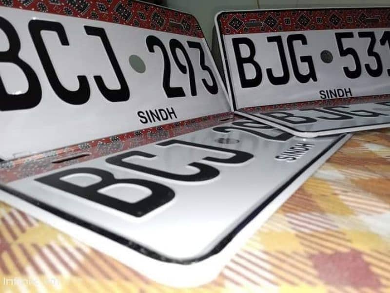 Embosed number plates cars & bikes 03473509903 9