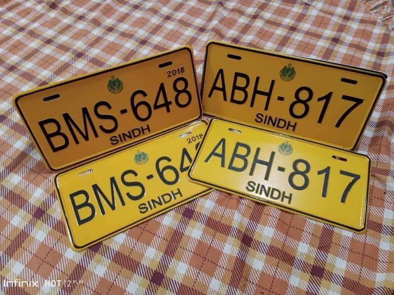Embosed number plates cars & bikes 03473509903 11