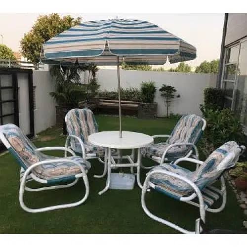Patio Garden Outdoor Lawn Furniture, Pvc relaxing chairs resting table 16