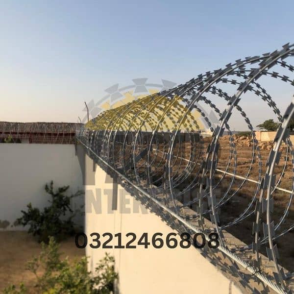 Razor Wire & Chain Link Installation in Karachi - Powder Coating 0