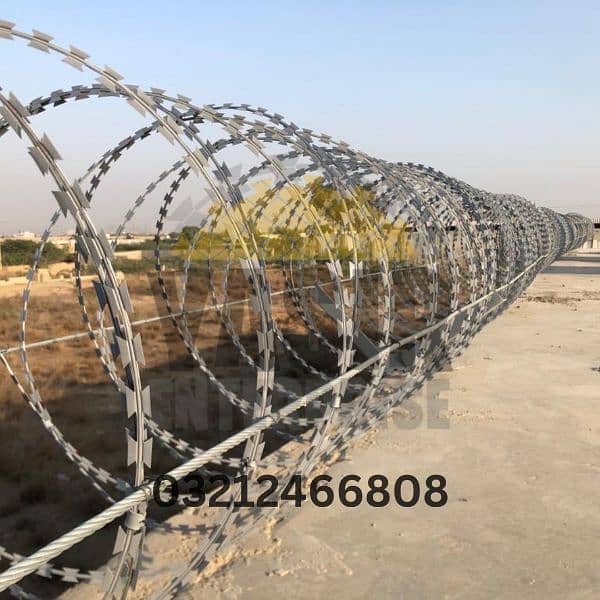 Razor Wire & Chain Link Installation in Karachi - Powder Coating 1