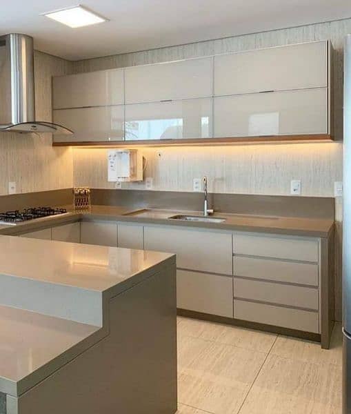 kitchen cabinet and granite 17